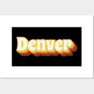 Denver Retro Vintage Text Posters and Art